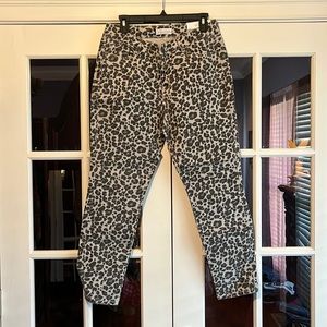 Loft cheetah print jeans